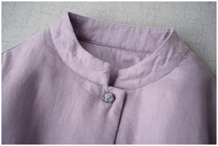Long Cotton Coat With Standing Collar Buckle Quilted Warm Mid Length Chinese Style - SN Wigs & More