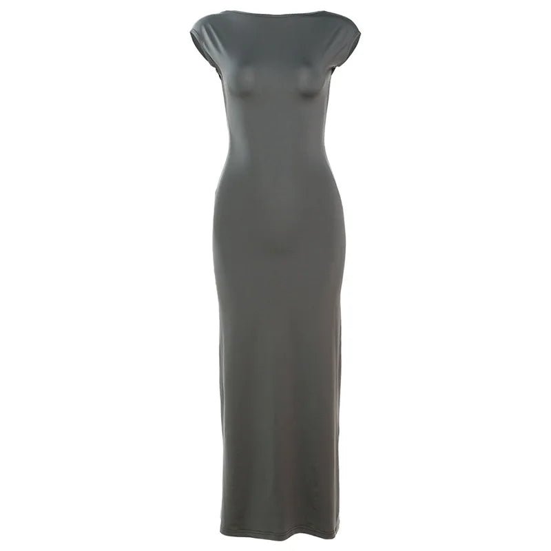 Long Dress Backless Bodycon Chic Elegant Evening Look - SN Wigs & More