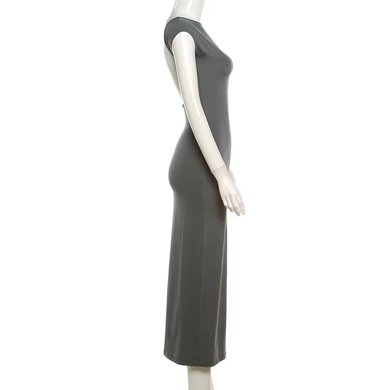 Long Dress Backless Bodycon Chic Elegant Evening Look - SN Wigs & More