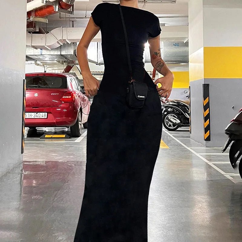 Long Dress Backless Bodycon Chic Elegant Evening Look - SN Wigs & More