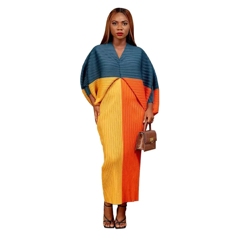 long dress Free / 11 Women’s Long Sleeve V-Neck Polyester Knee-Length Dress