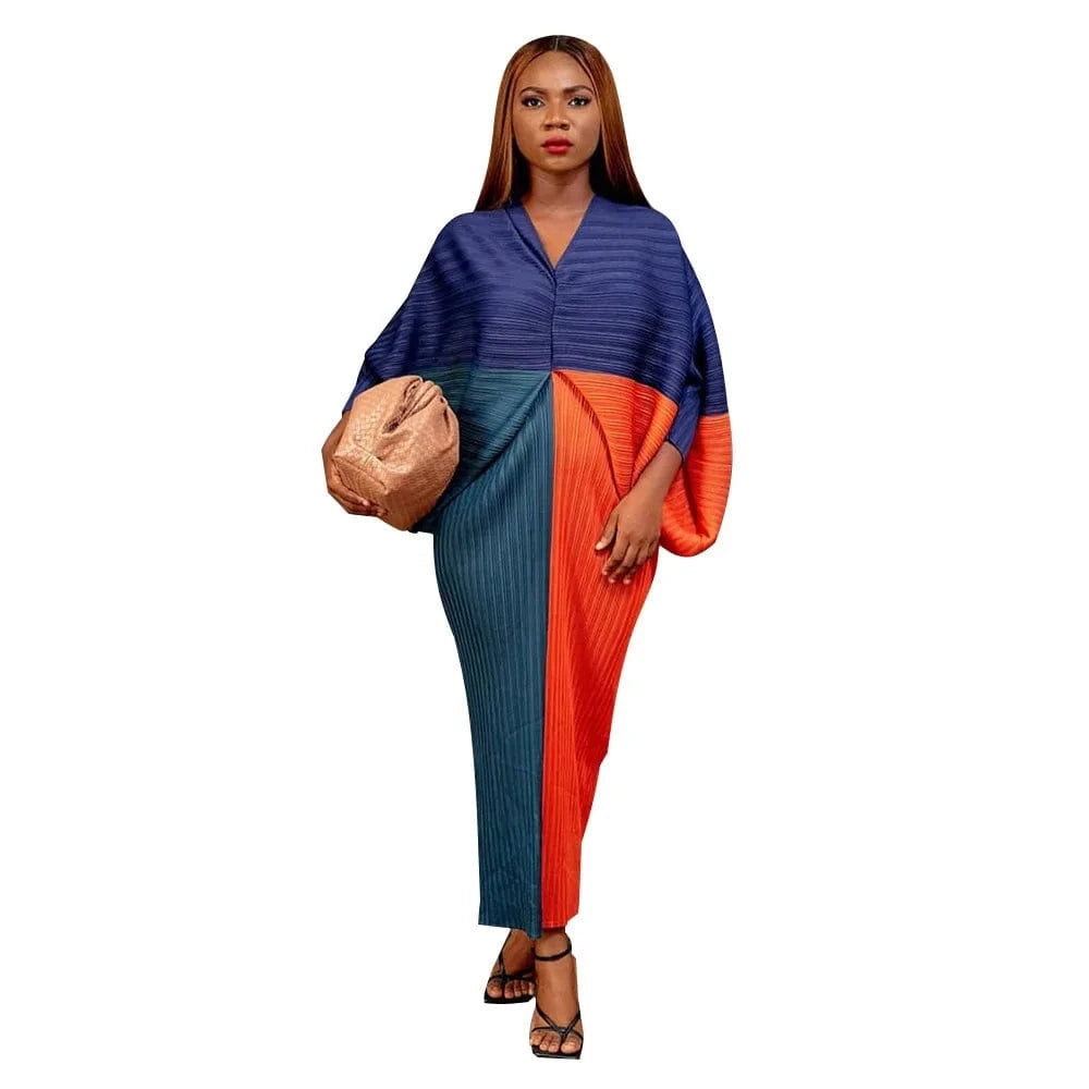 long dress Free / 4 Women’s Long Sleeve V-Neck Polyester Knee-Length Dress