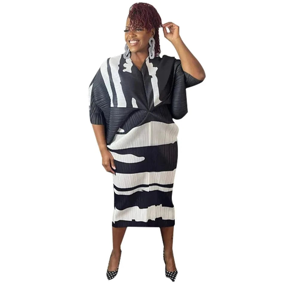 long dress Women’s Long Sleeve V-Neck Polyester Knee-Length Dress