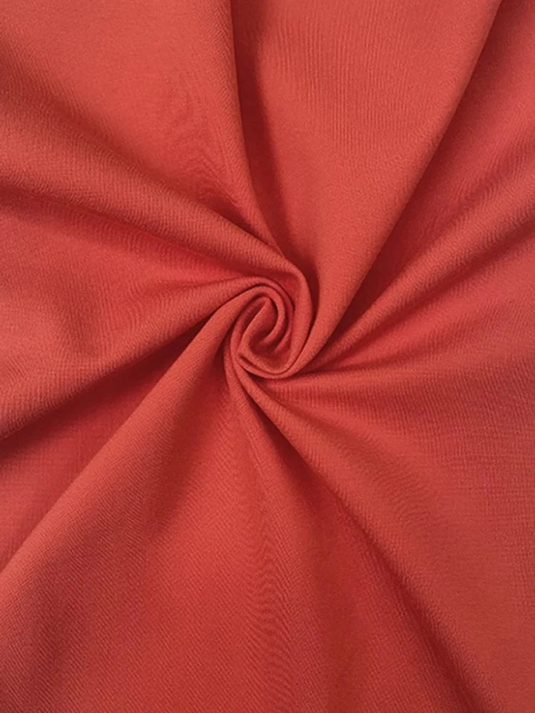 Long Sleeve T-shirt Women Skinny Clothies 2025 Fashion Pearl Buttons V-neck Irregular Red Black Casual Female Y2k Tops