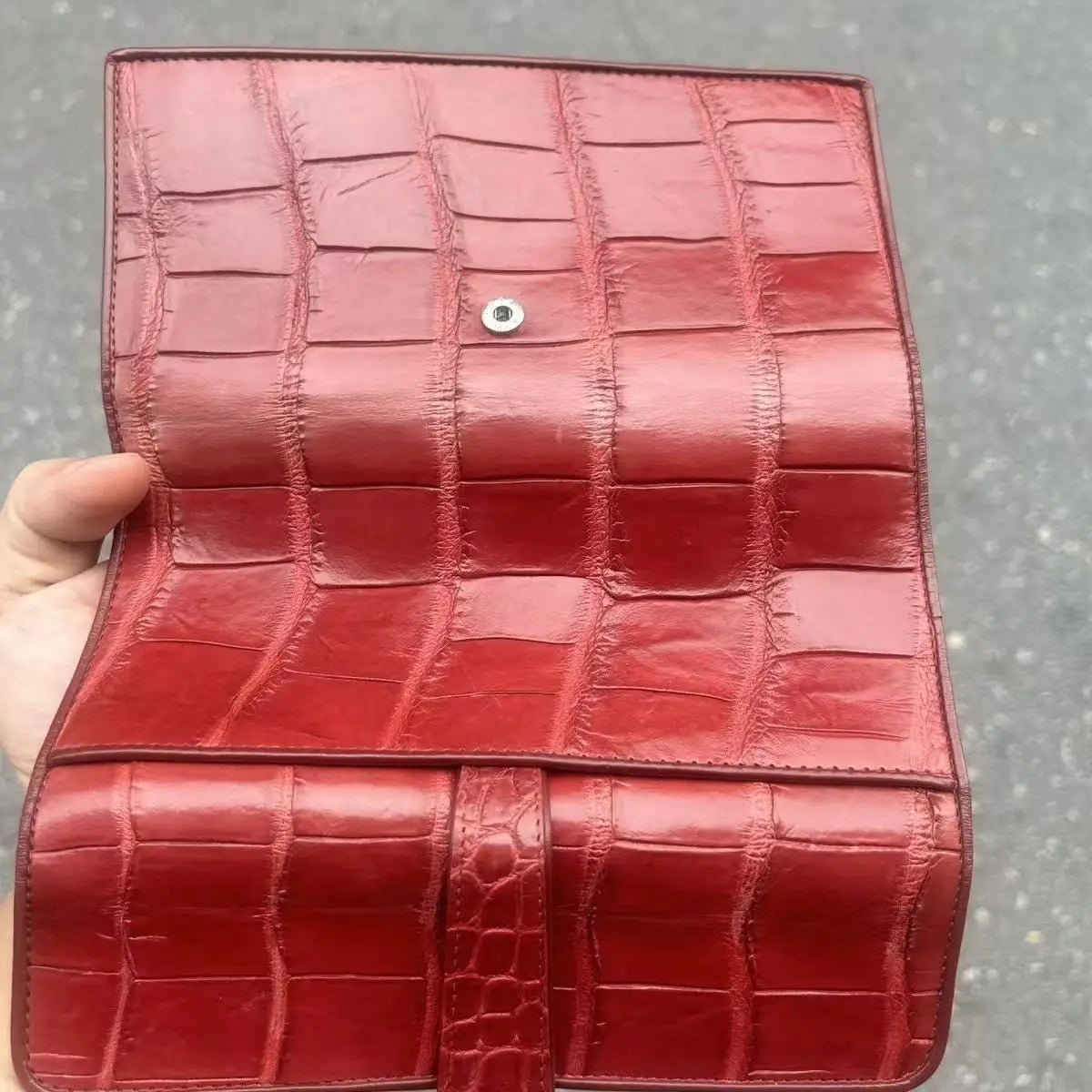 Long Wallet Crocodile Leather Texture Classic Style - SN Wigs & More