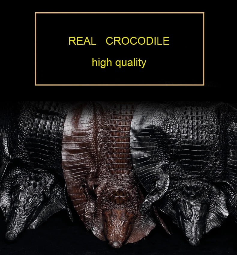 Long Wallet Crocodile Leather Texture Classic Style - SN Wigs & More