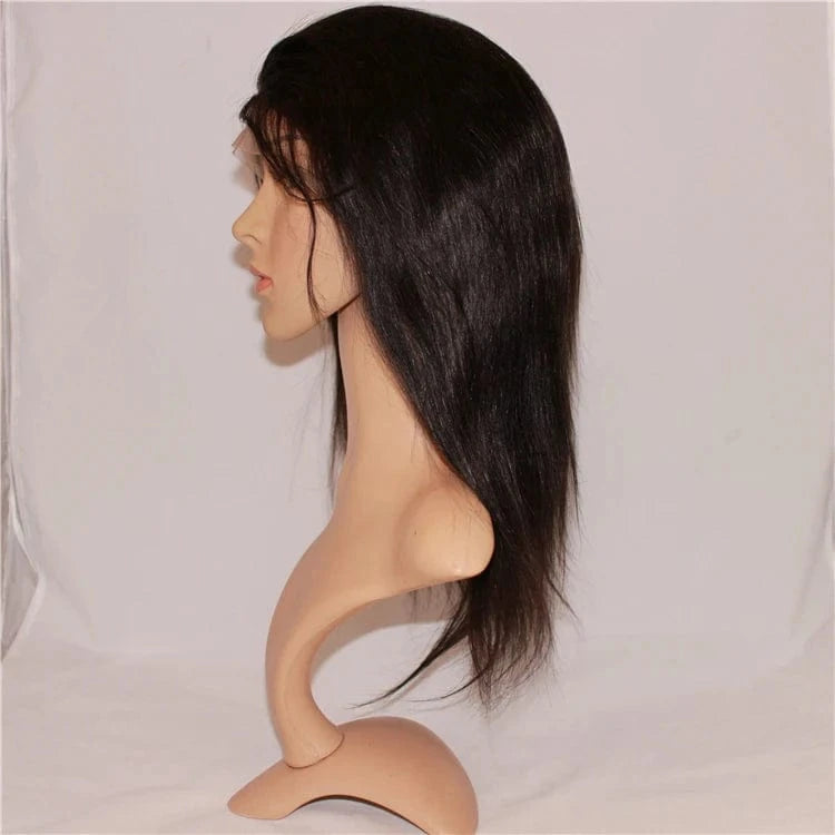 Looking African North American Human Hair Lace Front Wigs Most Fashionable Natural Short Brazilian Hair Transparent Swiss Lace