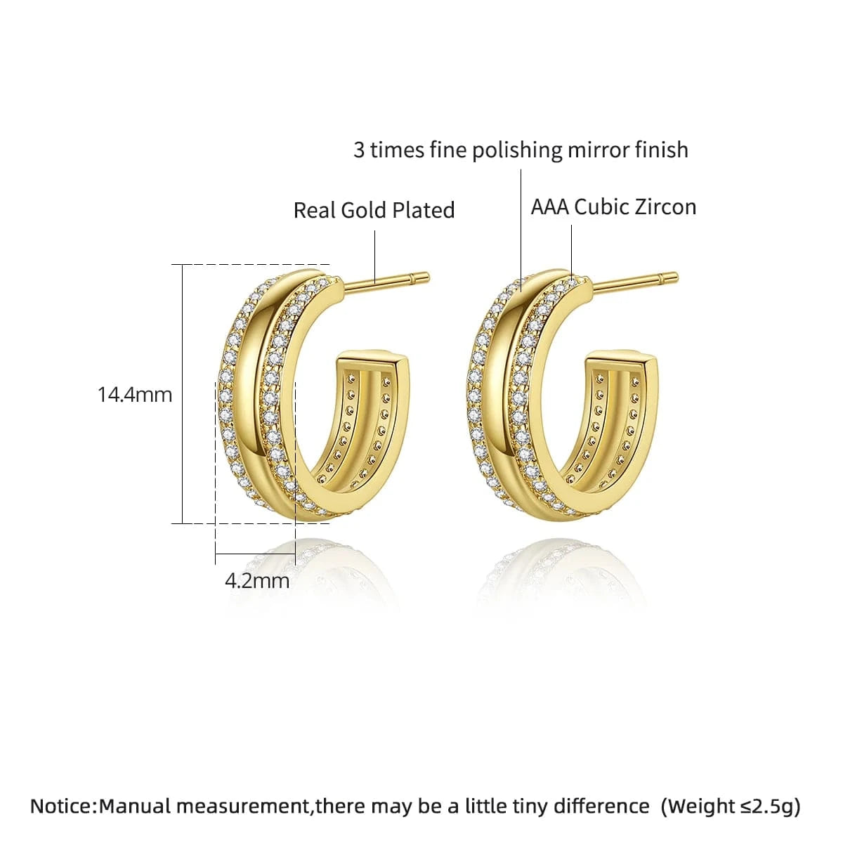 LUOTEEMI New Designer Brand Woman Earing Charm Korea Thin Hoop Classy Mini Claw Bright Earring Fashion