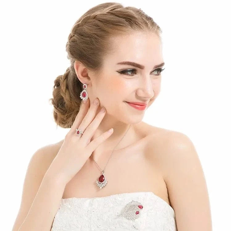 LUOTEEMI Wholesale New Arrival Fashion Women Luxury Wedding Engagement Bridal Oval Cubic Zirconia Ring