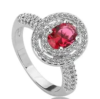 LUOTEEMI Wholesale New Arrival Fashion Women Luxury Wedding Engagement Bridal Oval Cubic Zirconia Ring