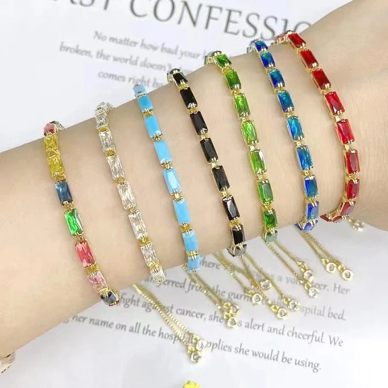 Luxurious Crystal Bracelet Women Adjustable Charm Personalized Gift Luxury Quality 18K Gold Plated Fashion Jewelry