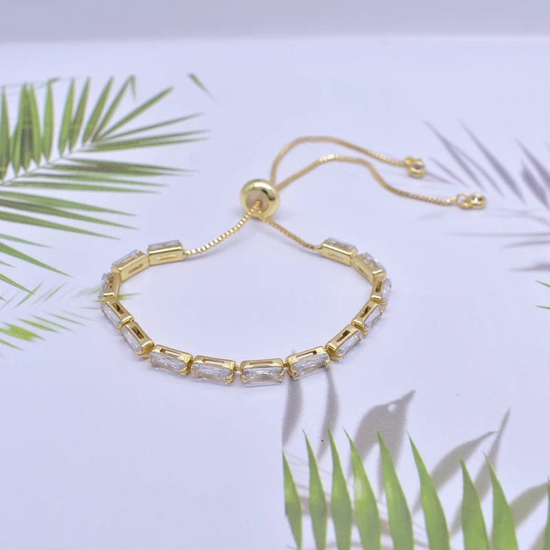 Luxurious Crystal Bracelet Women Adjustable Charm Personalized Gift Luxury Quality 18K Gold Plated Fashion Jewelry