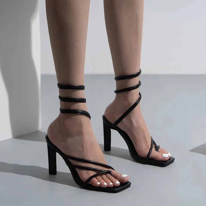 Luxurious Custom Feet Wrapping Designer Sandals Women's and Women's Fashion High Heel Sandals Women's Comfort