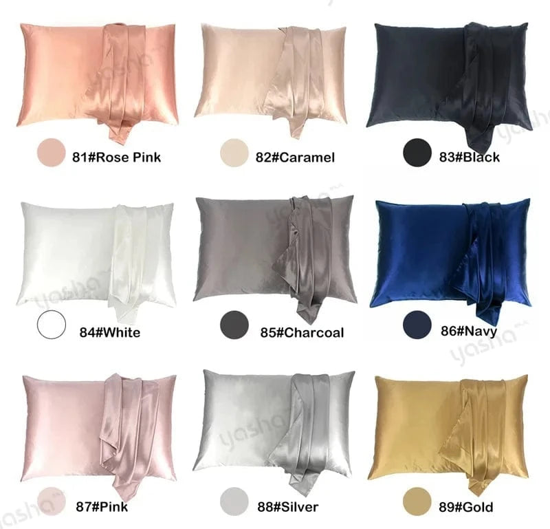 Luxurious Silk Pillowcase and Eye Mask Set