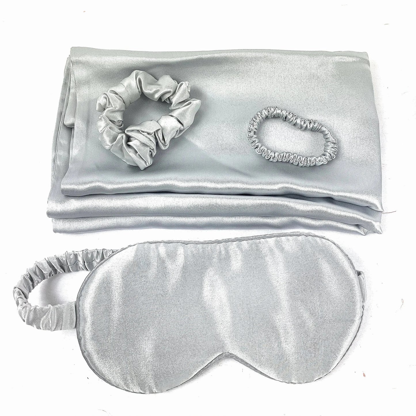 Luxurious Silk Pillowcase and Eye Mask Set