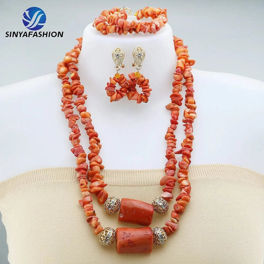 Luxury African Women’s Nigerian Bridal Necklace Set