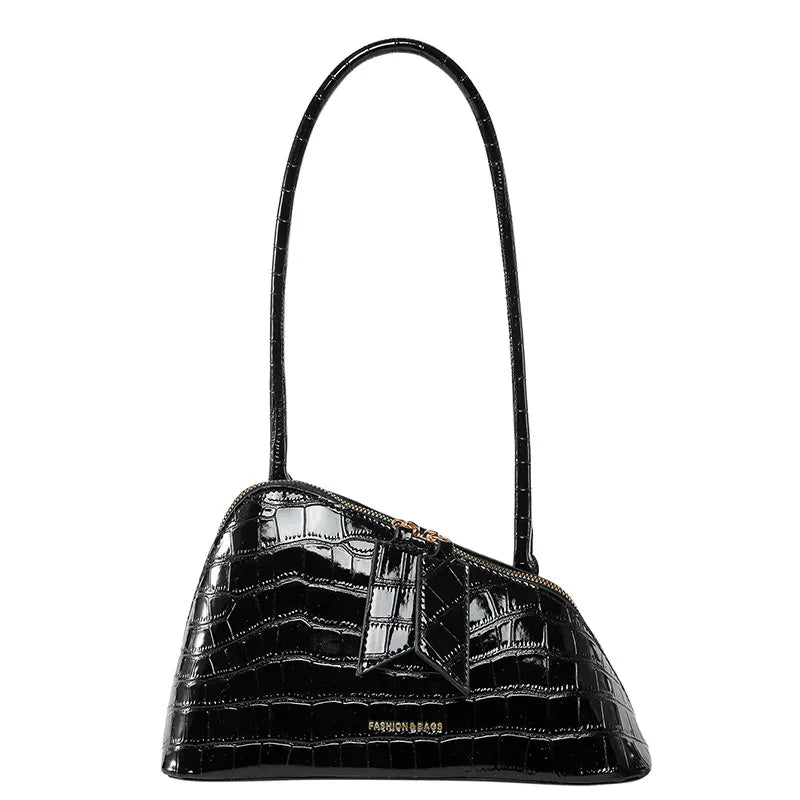Luxury Brand Design Tote Bag Women's Fashion Irregular High - end Simple Large - capacity Handbag High - quality Leather Shoulder Bag - SN Wigs & More