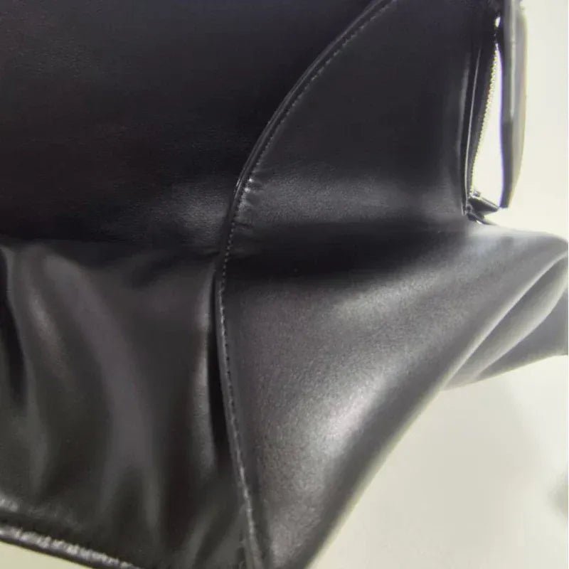 Luxury Brand Design Tote Bag Women's Fashion Irregular High - end Simple Large - capacity Handbag High - quality Leather Shoulder Bag - SN Wigs & More