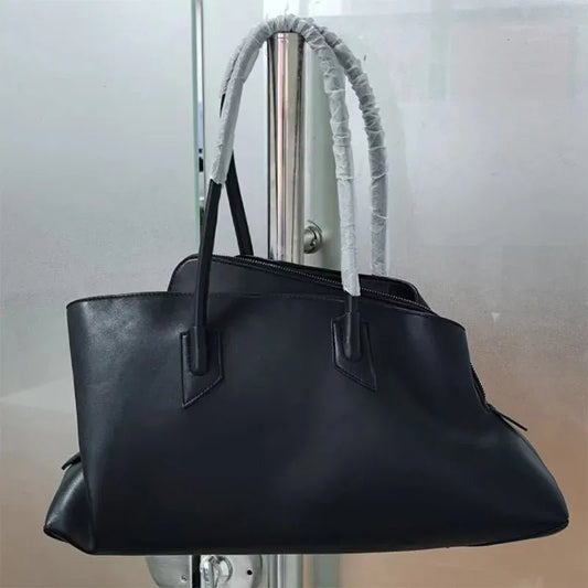 Luxury Brand Design Tote Bag Women's Fashion Irregular High - end Simple Large - capacity Handbag High - quality Leather Shoulder Bag - SN Wigs & More