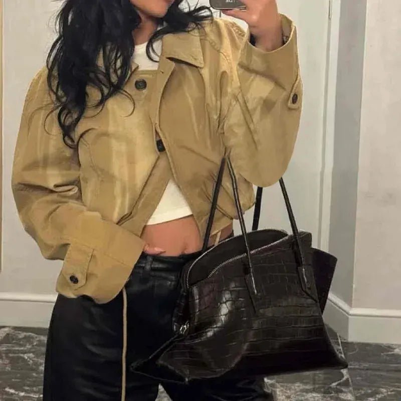 Luxury Brand Design Tote Bag Women's Fashion Irregular High - end Simple Large - capacity Handbag High - quality Leather Shoulder Bag - SN Wigs & More