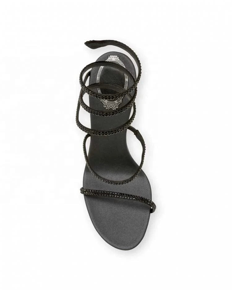 Luxury Brand Round Toe Spike Heel Drop Shipping Women Party Sandals