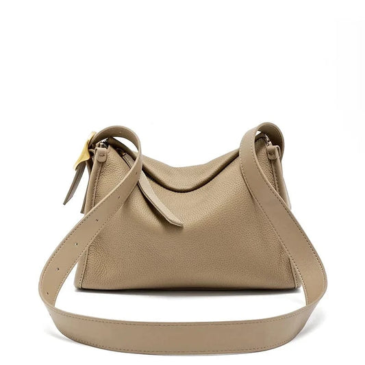 Luxury Cowhide Genuine Leather Ladies Crossbody Shoulder Bag Women Wholesale Simple Fashion Soft Cowhide Women's Bag