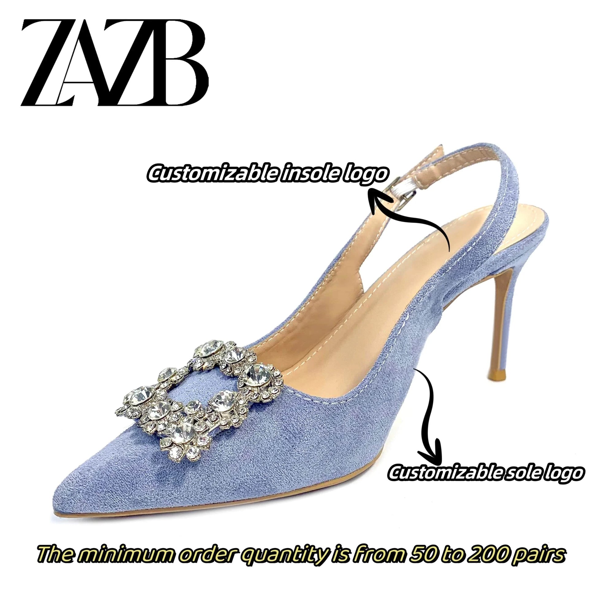 Luxury Custom grace Pointed head for ladies high heel shoes women sandals rhinestone heels fashion stiletto party Pumps