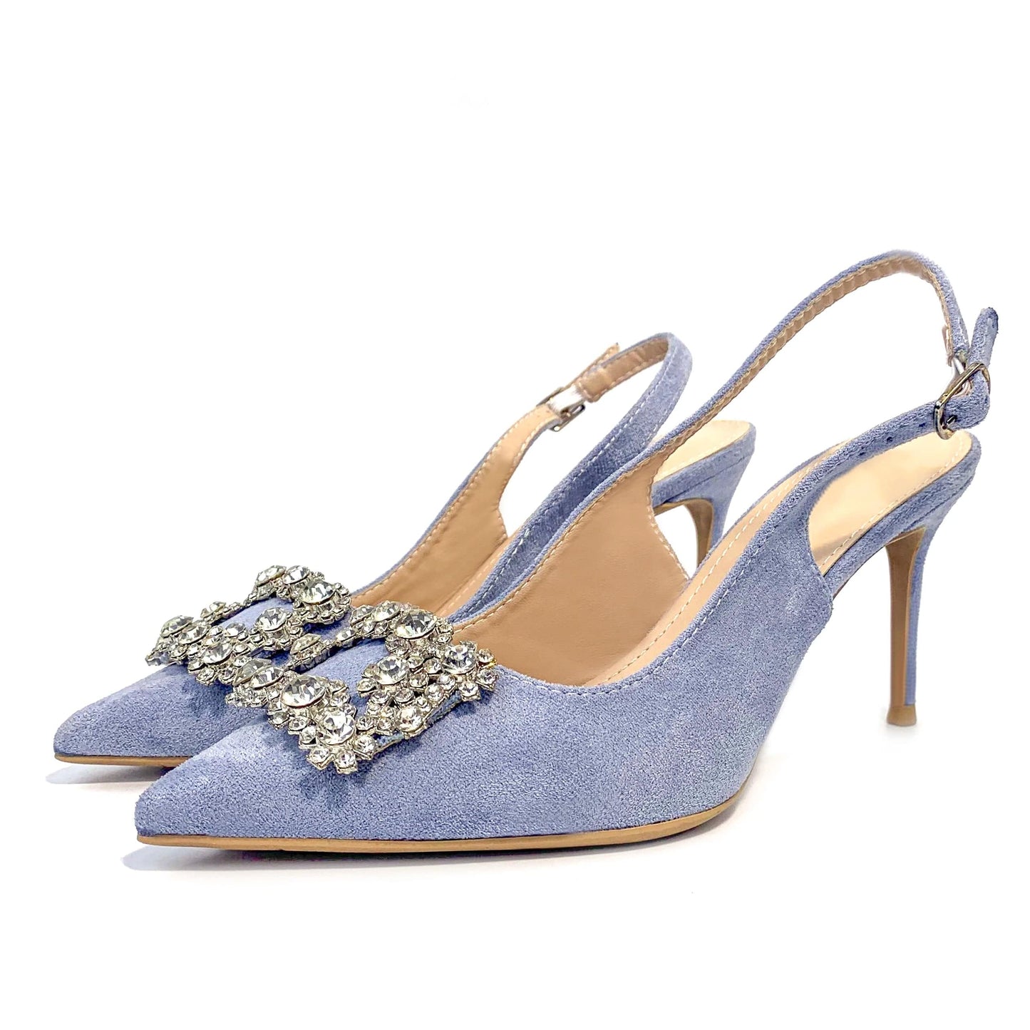 Luxury Custom grace Pointed head for ladies high heel shoes women sandals rhinestone heels fashion stiletto party Pumps