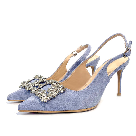 Luxury Custom grace Pointed head for ladies high heel shoes women sandals rhinestone heels fashion stiletto party Pumps