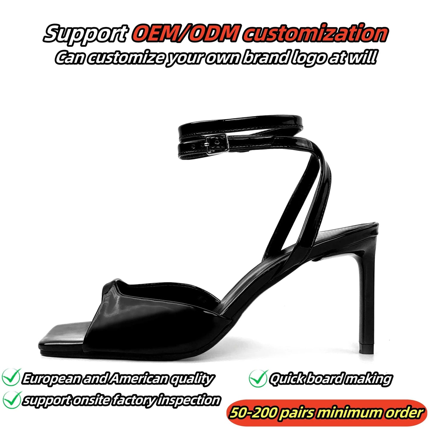 Luxury Customized Luxury Designer Sandals Women's and Women's Fashion High Heel Sandals Women's Comfort