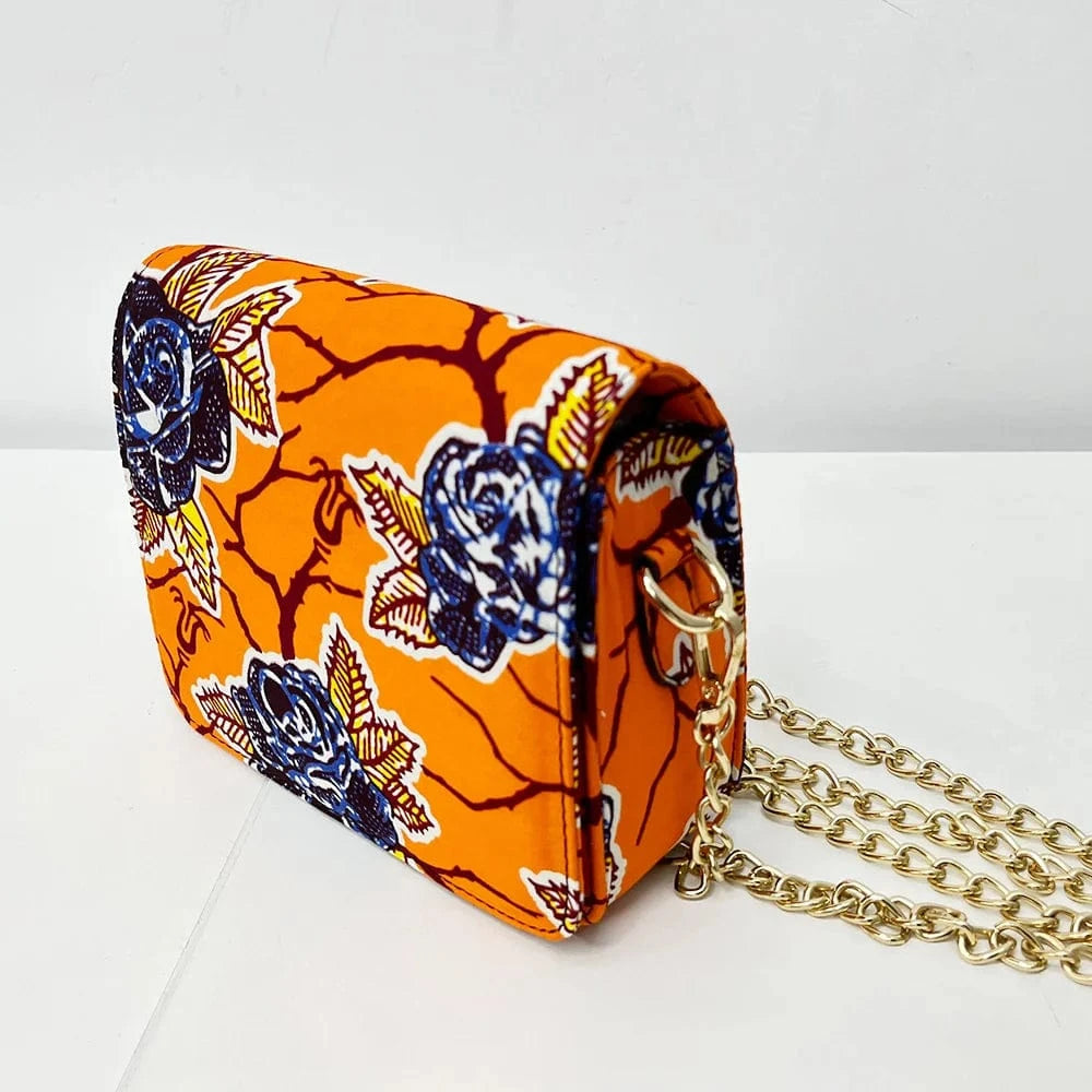 Luxury Design Ankara Wax Print Fabric Women Purse Set Wholesale Ankara African Style Print Bags African Handbag