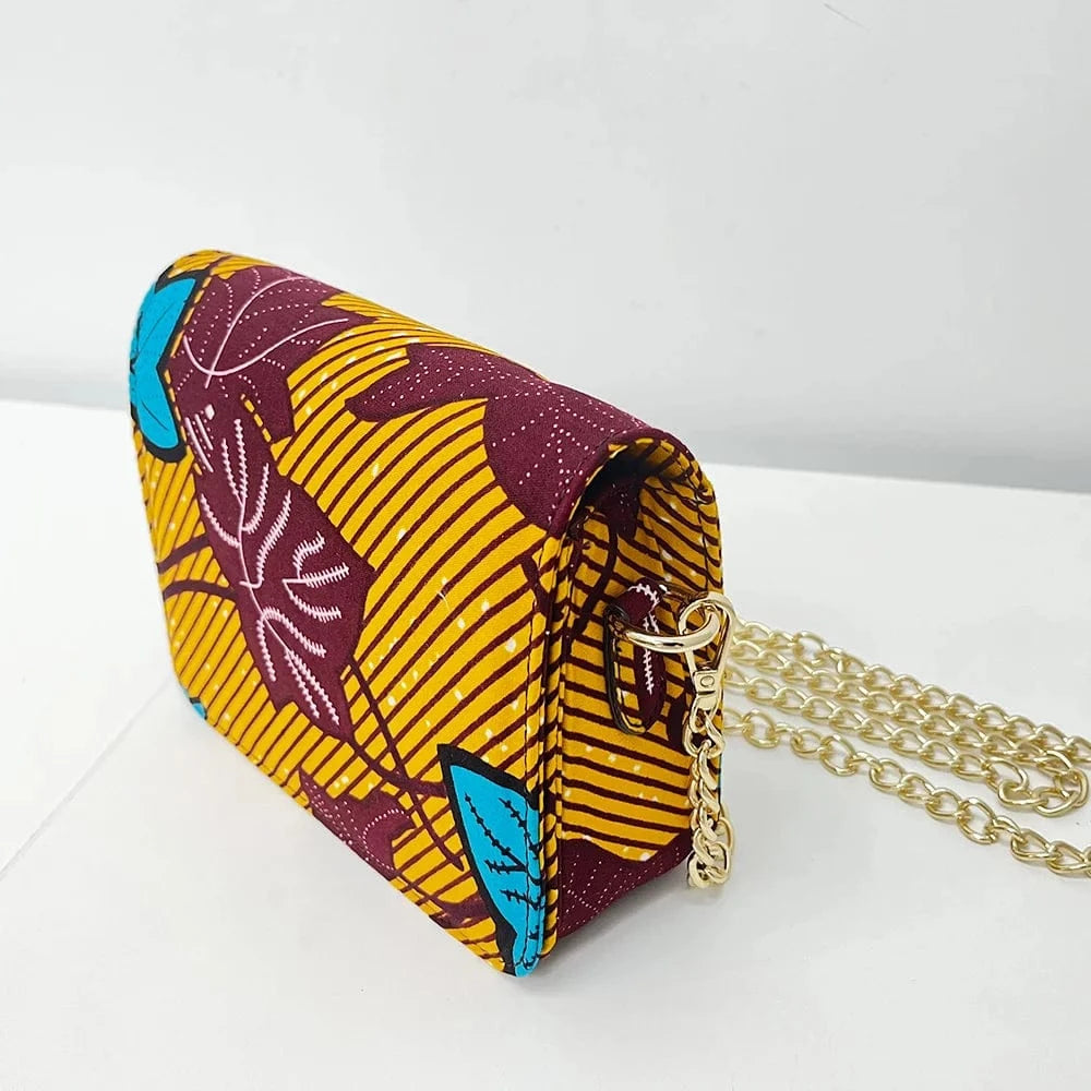 Luxury Design Ankara Wax Print Fabric Women Purse Set Wholesale Ankara African Style Print Bags African Handbag
