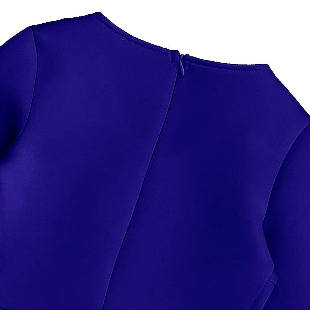 Luxury Dresses for Women V Neck Flare Sleeve Sheath White Blue High Quality Female Birthday Party Dinner Wear Mermaid Dress Robe