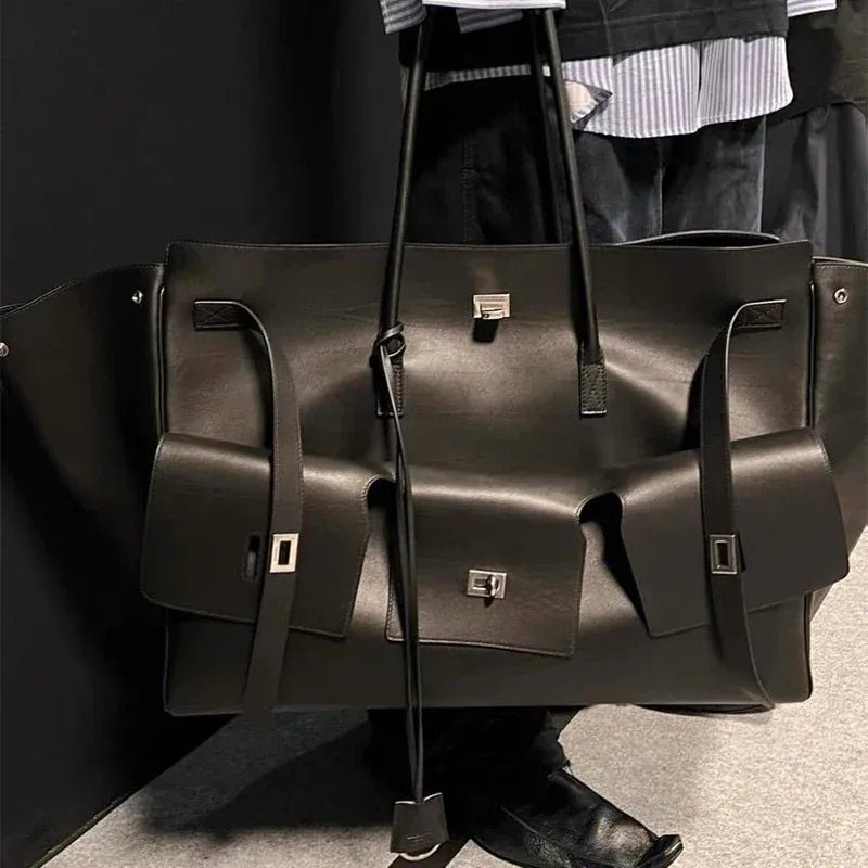 Luxury High Quality Tote Bag Brand Texture Lock Wing Bag Solid Color Simple New Horizontal Square Bag Women's Commuter Handbag - SN Wigs & More