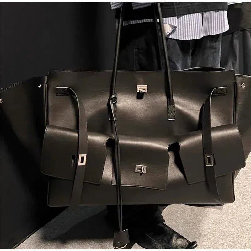 Luxury High Quality Tote Bag Brand Texture Lock Wing Bag Solid Color Simple New Horizontal Square Bag Women's Commuter Handbag - SN Wigs & More