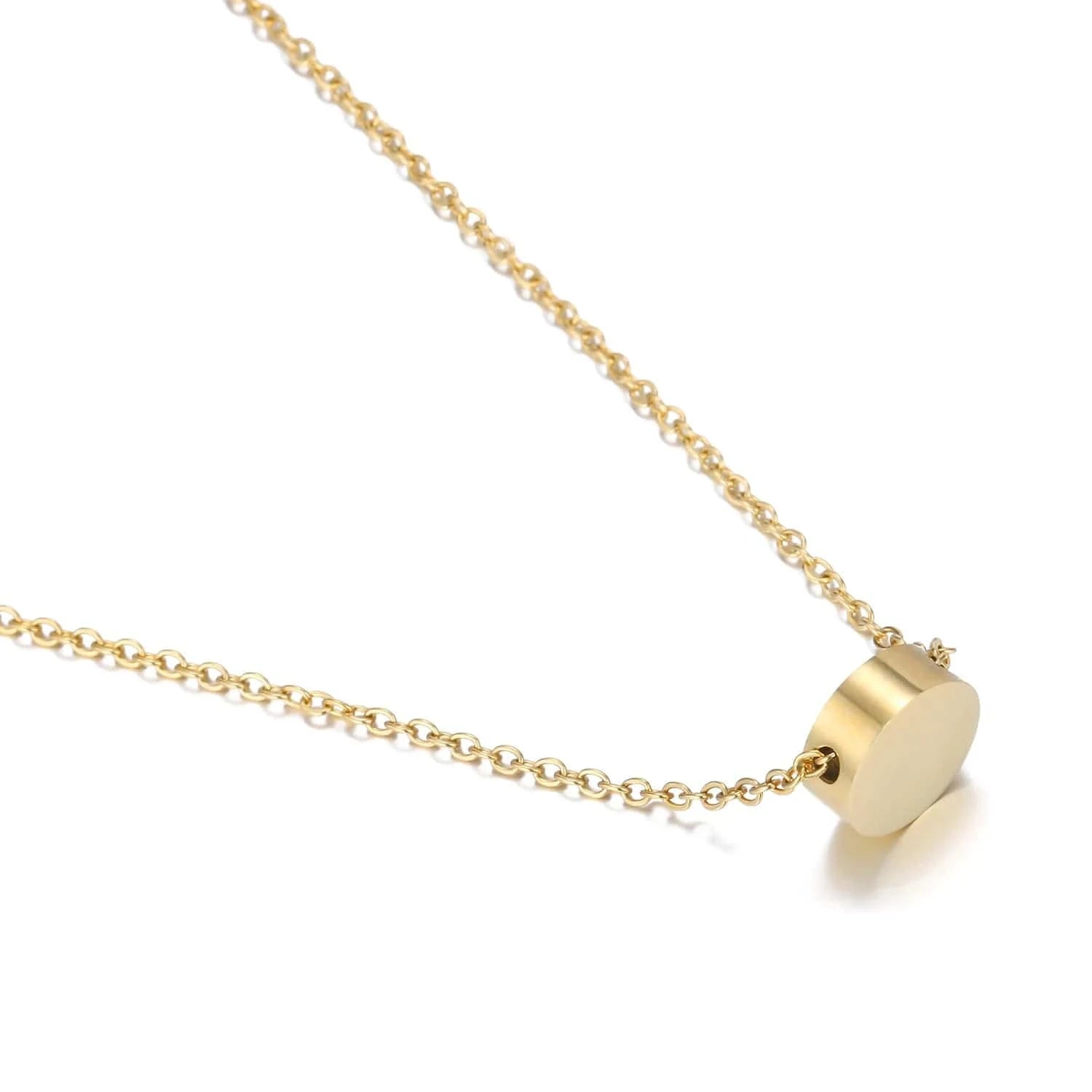 Luxury Jewelry Necklace Women's  Gold Plated Coin Pendant Necklace Pendant 316 Stainless Steel Fine Jewelry  Necklaces