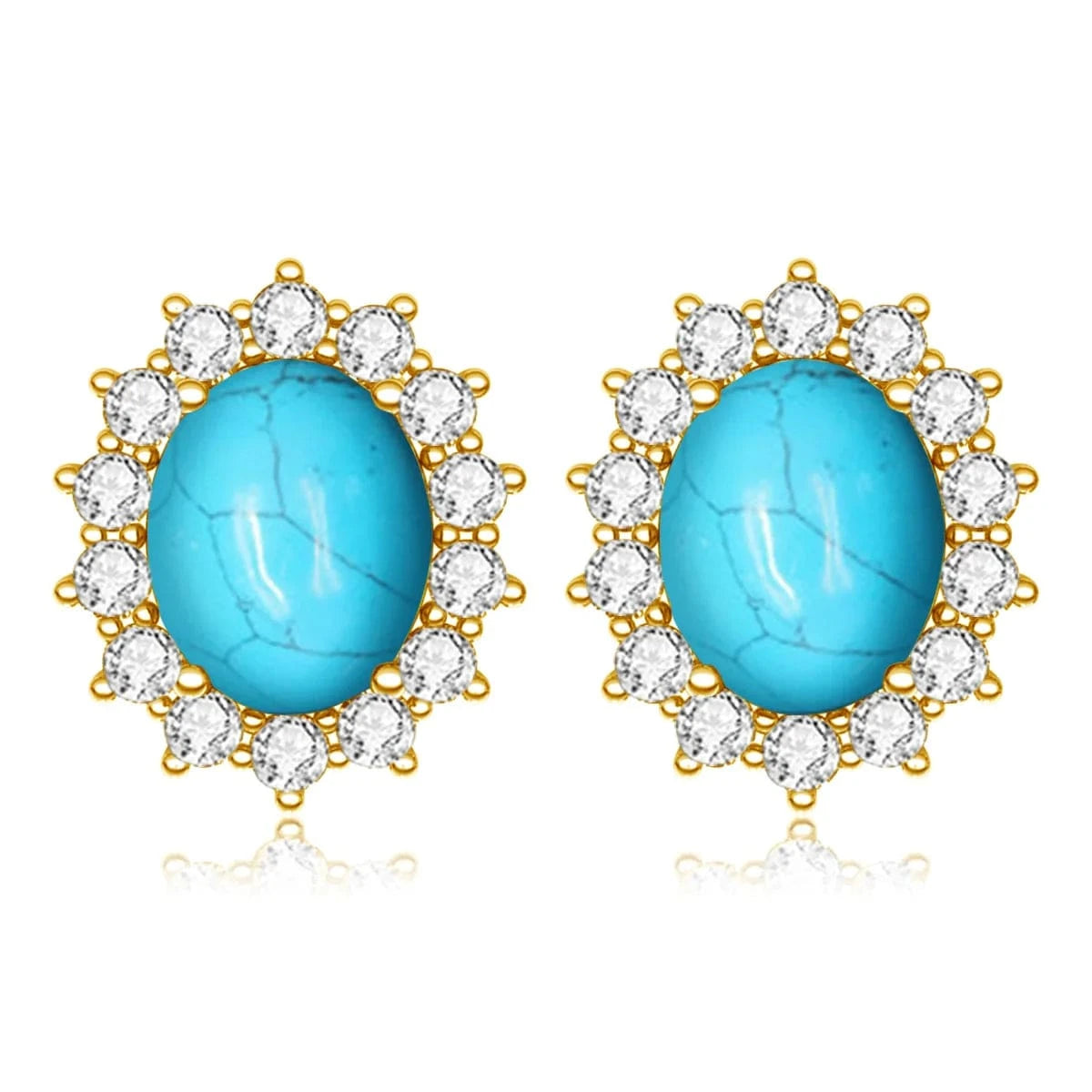 Luxury Sterling Silver 925 Stud Earrings with Garnet Princess Diana Inspired Design for Anniversary Celebrations