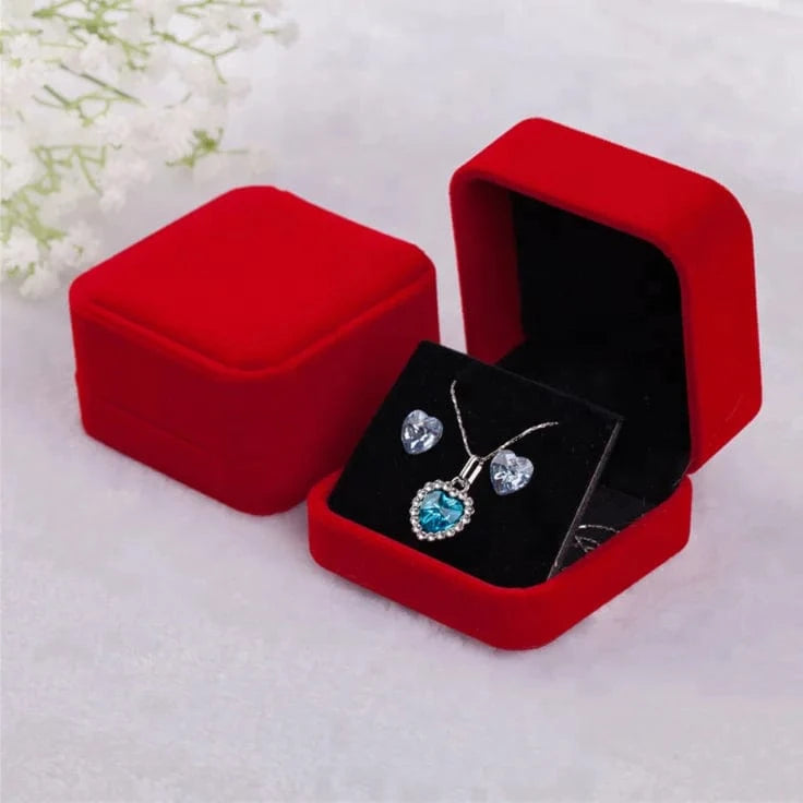 Luxury velvet square jewelry boxes Multicolor accept custom logo velvet jewelry package wholesale jewelry box