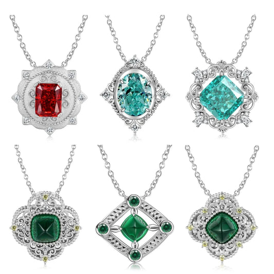 Luxury Zirconia Necklace Pendant Authentic 925 Sterling Silver Pendant for Women Necklaces Jewelry Wedding Gift Dropshipping