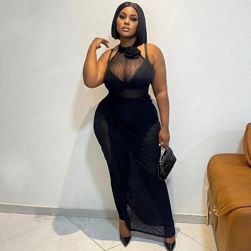 Lygens 5317 Solid Popcorn Sleeveless Jumpsuit Ruched Slit Skirt 2 Pieces Sets Party Prom Ladies Dropshippping Casual Clothes