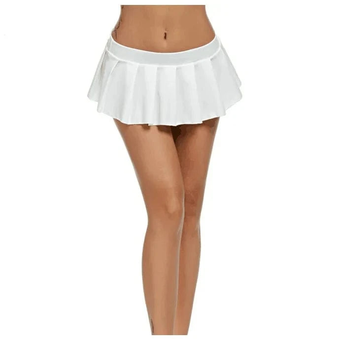 M / 24SK013102 White CUTENOVA 24SK013102 Fashion Cute 2024 Y2K  Ladies Club Sexy  Mini Skirt Women's Girls Skirts Skirts For Women