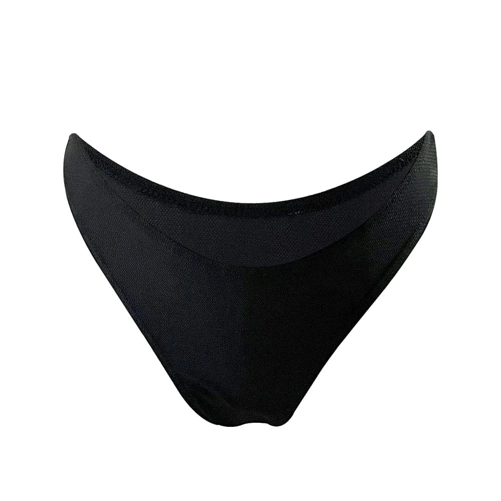 M / Black bottom 2024 sexy tan-through fabric swimsuits beachwear wholesale bikini tan through Neck Bikini swimwear