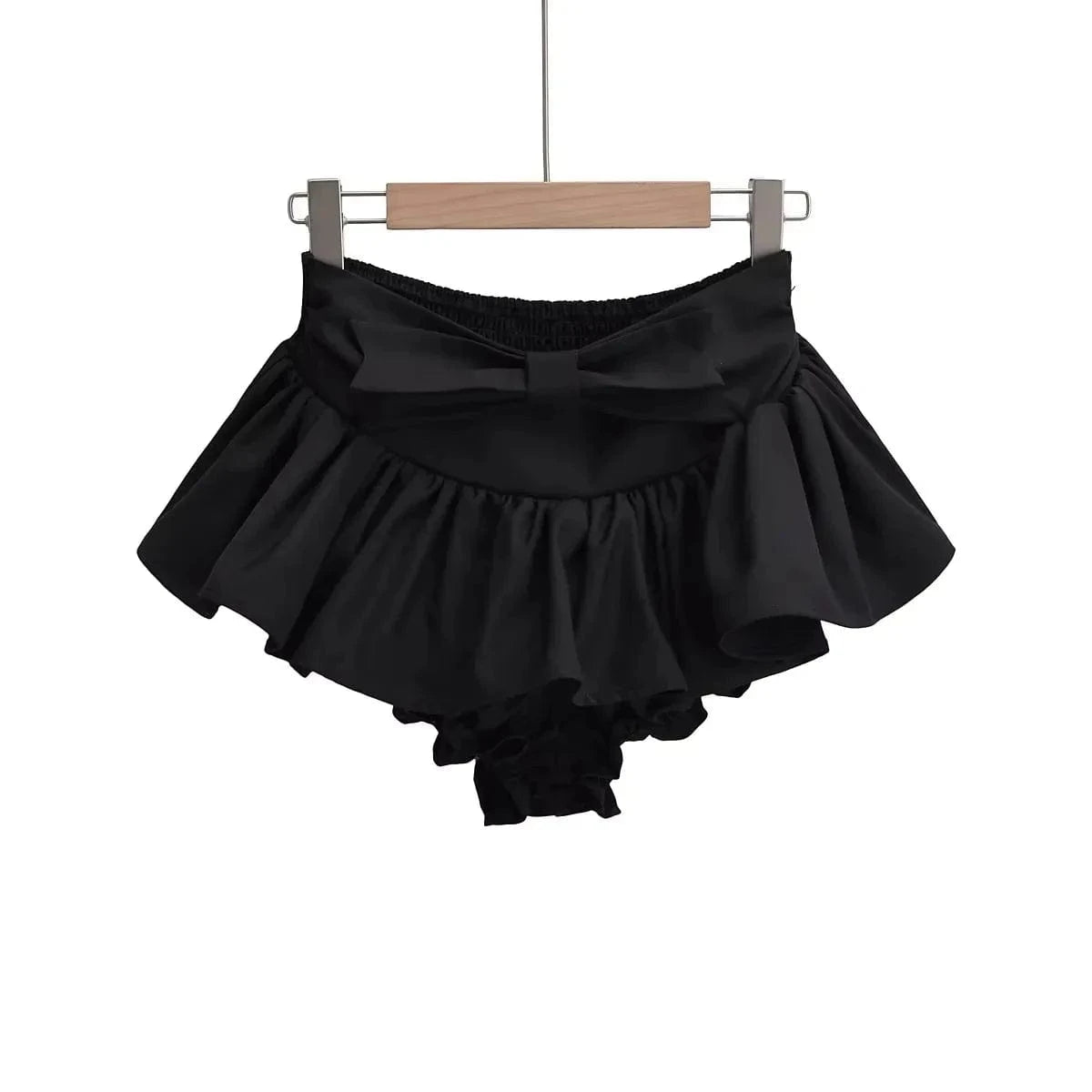 M / Black Wholesale summer high quality 2024 fashion pleated ruched cute mini womens skirts
