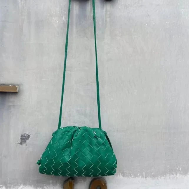 M / Green Trend 2024  Lightweight Woven Purses Clutch Designer Handbags Collection Ladies Luxury Bags Top Quality Dumpling Cloud Bag Jodie