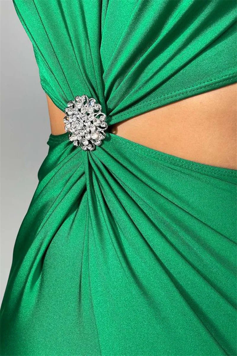 Maxi Dress Hollow Out - Elegant Evening Club Style - SN Wigs & More