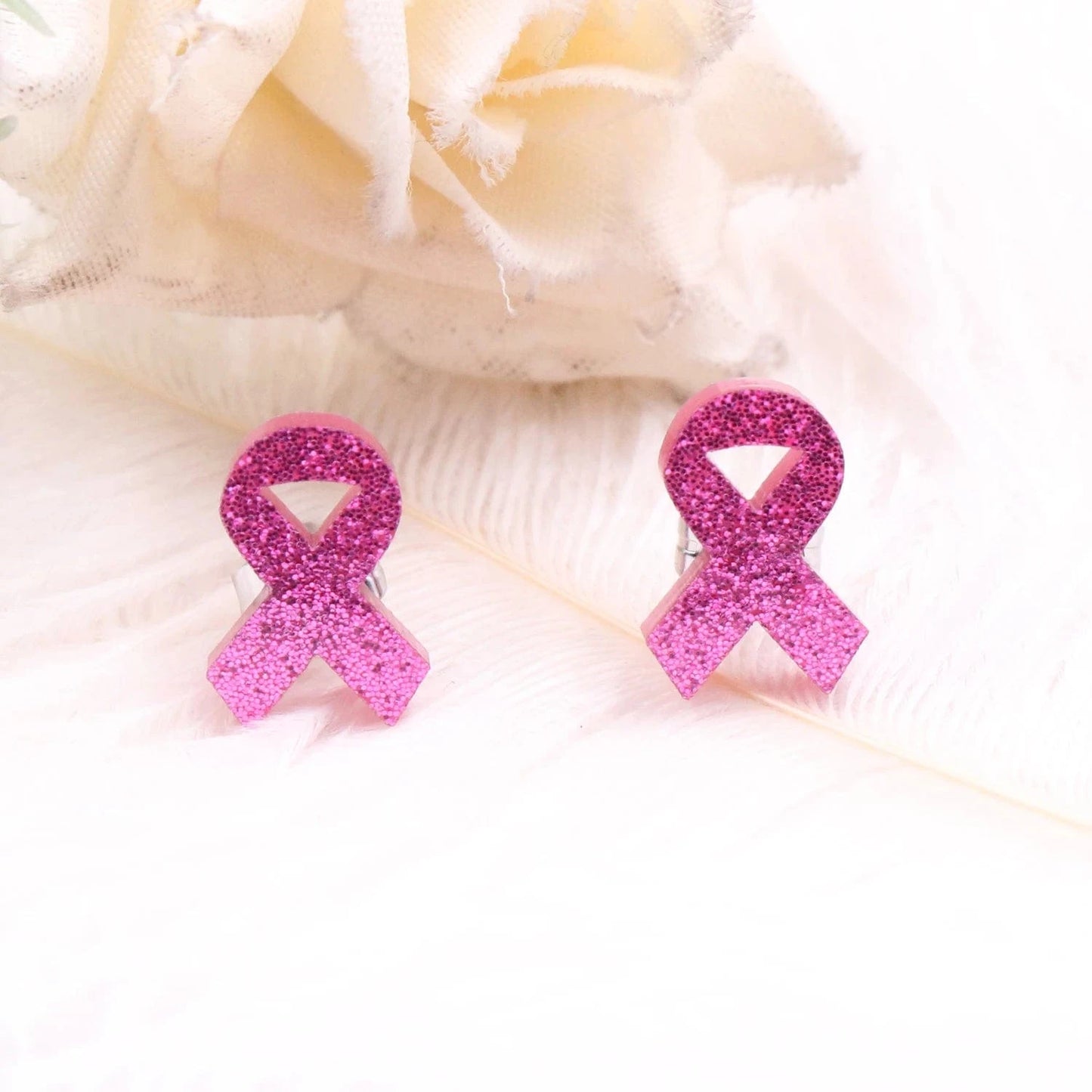 MD154ER2212-151Pair New product CN Stud AIDS logo Acrylic stainless steel Jewelry For Women