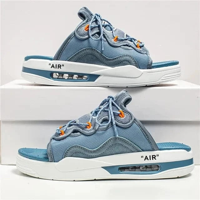 Men's 2024 Summer Sandals Outdoor Thick Sole Versatile Beach Anti slip Air Cushion Shoes New Men's Brand DesignerFashionSlippers