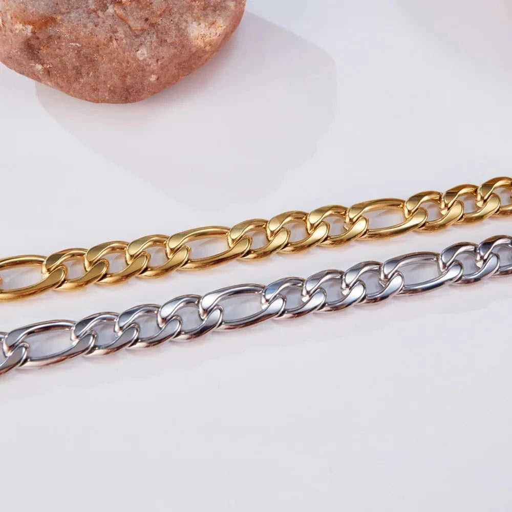 Men's Hip Hop Stainless Steel Necklace Versatile Cuban Chain with Gold Silver Plating Fashionable Jewelry for Wedding Party Gift