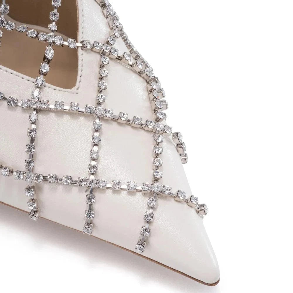 Mesh Crystal High Heel Anklet Feminine Rhinestone Foot Chain Jewelry for Women Shoe Chain
