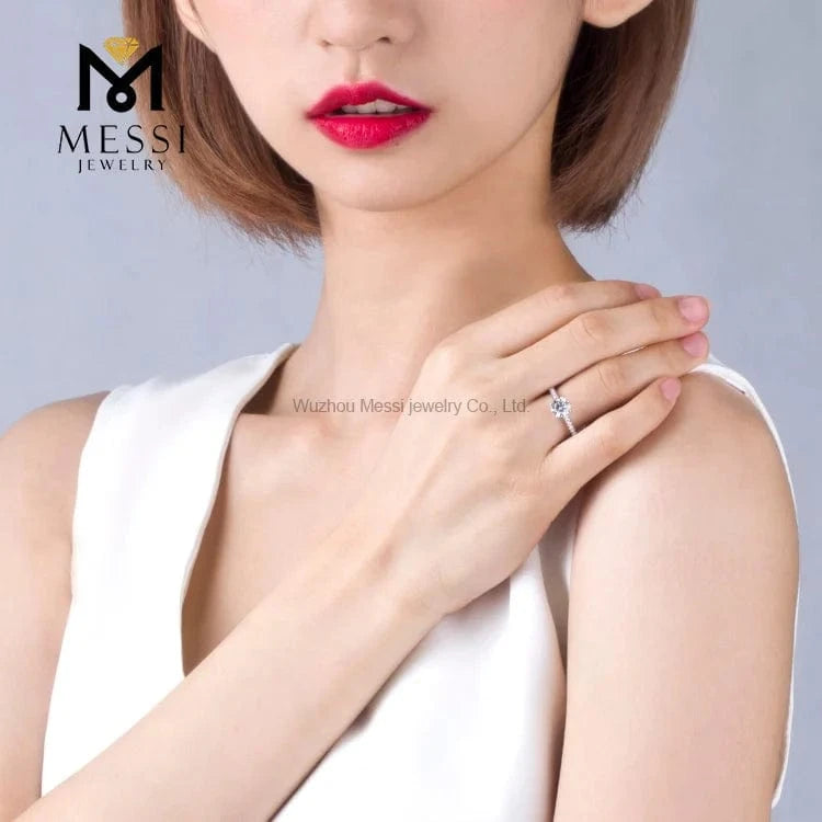 Messi Jewelry 14k gold gram price wholesale moissanite diamond ring for women wedding rings
